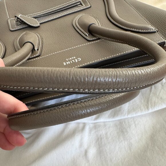 Celine Micro Luggage Bag in Taupe (Souris) - Picture 10 of 16